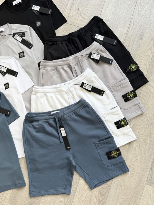 Комплект на літо Stone Island (футболка + шорти)