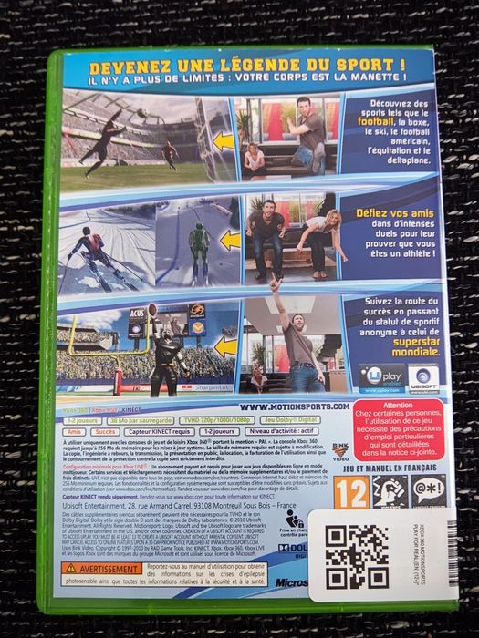 Motionsport Kinect Xbox 360