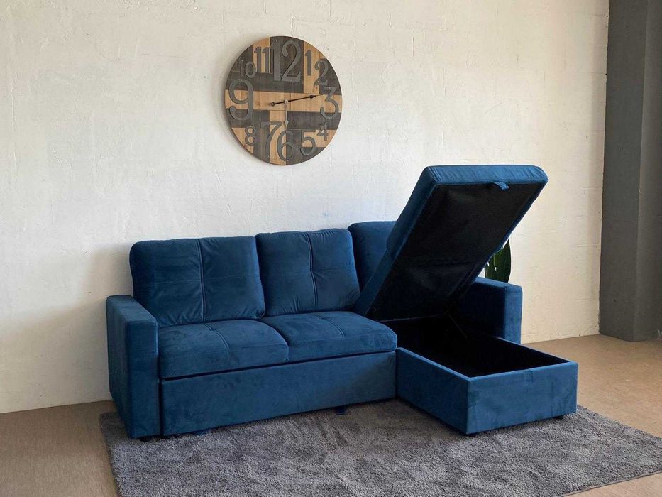OFERTA Sofá Chaise Longue com Cama e Arcão Novo Envio Gratuito Paga na Entrega