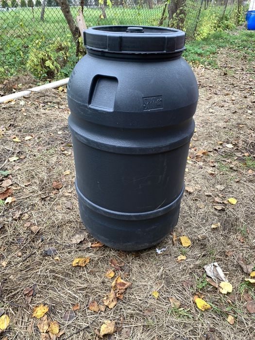 Czarna beczka 220L, spożywcza
