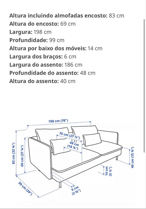 Sofa  Ikea Branco