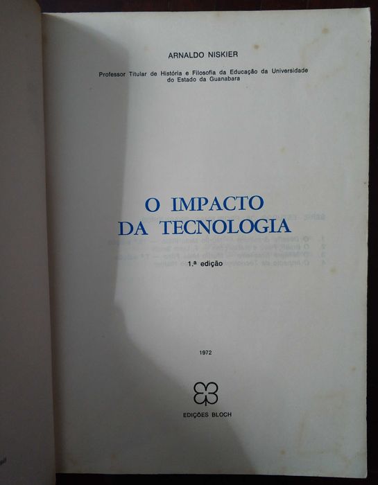 Book "The Impact of Technology" - Arnaldo Niskier64285716673282123