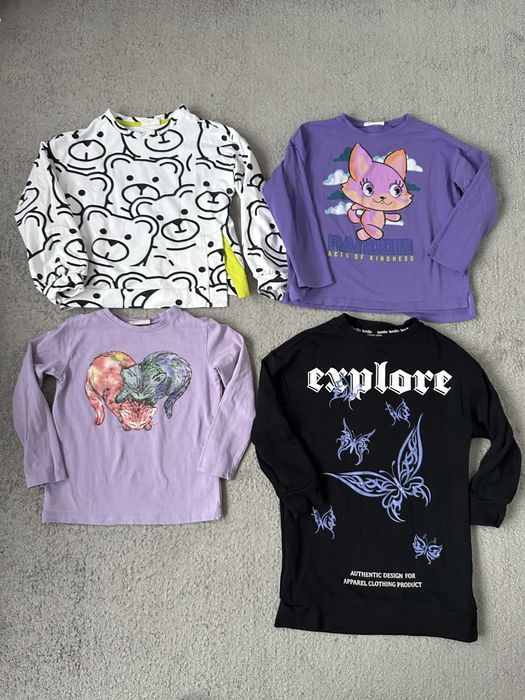 Bluzy, bluzki tuniki dziewczęce 4 szt. Coccodrillo 116