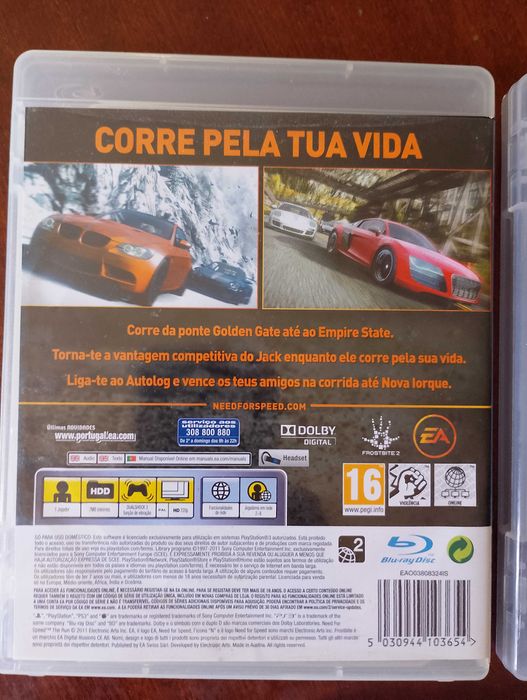 Colin Mcrae, Ferrari, Need for Speed.  PlayStation 3