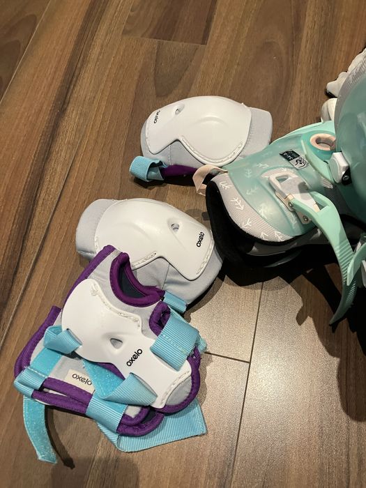 Patins Oxelo 34/6 + Proteções