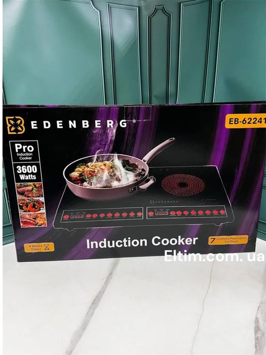 Індукційна плита Edenberg EB-62241 электроплита индукционная печь піч