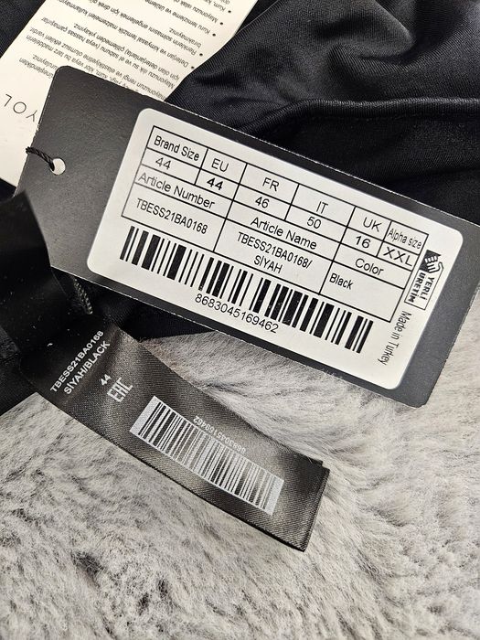Majtki kąpielowe bikini 44 XXL Trendyol czarne