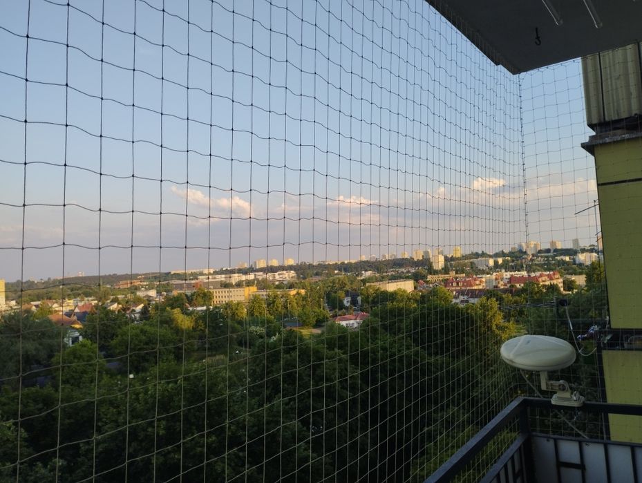 Montaż siatki na balkon dla kota/przeciw ptakom: W MAX 5 DNI ROBOCZYCH
