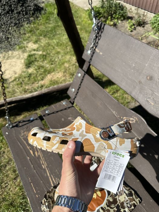 Crocs х Варе тапочки, крокси бейп,тапки, crocs a bathing ape