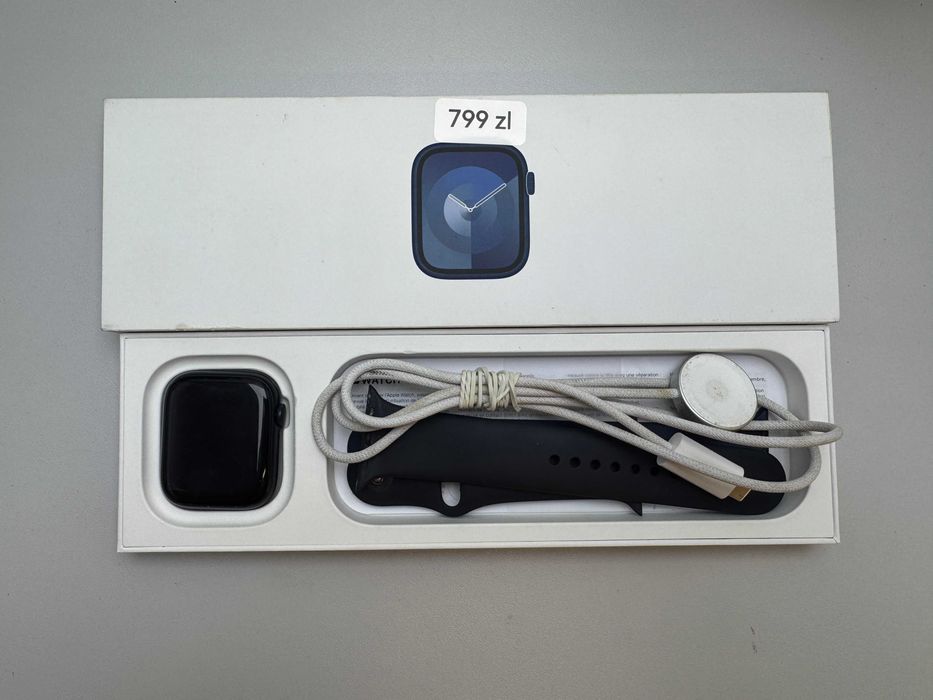Apple Watch Series 9 45mm Midnight M/L / A2980 /Kondycja 98%/ Sklep Wrocław