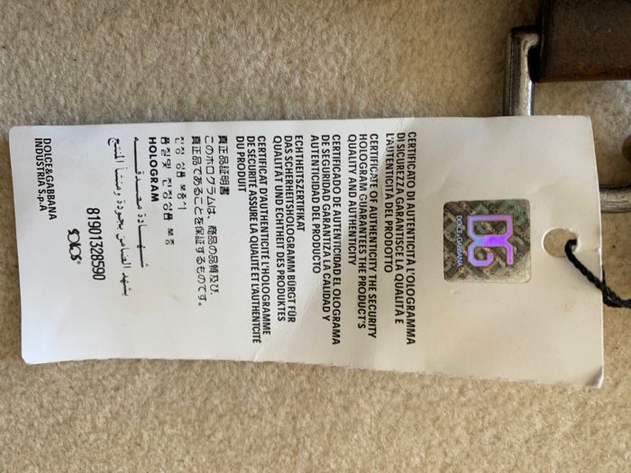 Mala Dolce & Gabbana nova com etiqueta/certificado de autenticidade