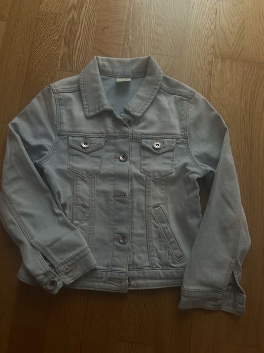 Casaco de ganga clara