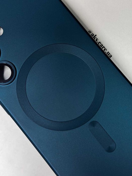 Зелений смарагд силіконовий чохол Magsafe з лінзами Samsung A/S/Note