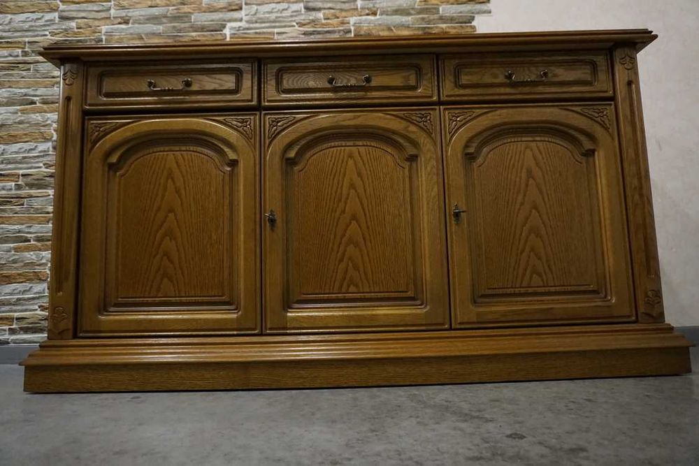 Komoda Dębowa 3 Drzwiowa szer. 162 cm  pod TV ,Telewizor  P-1380
