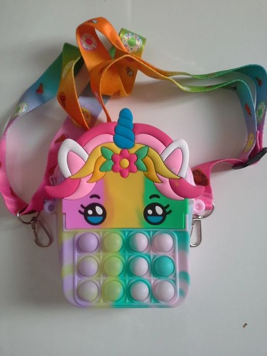 Детская сумочка  Pop it  Игрушка антистресс косметичка для девочки