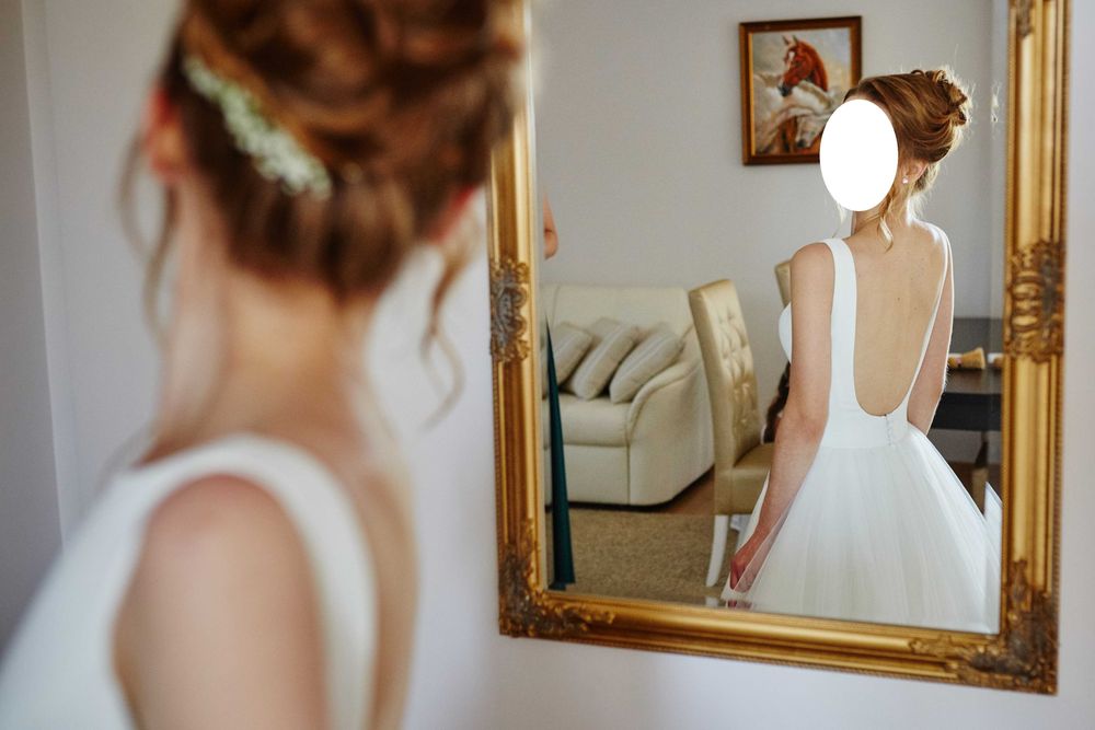 Klasyczna suknia ślubna na wzrost 164 cm, Carolina Prestige