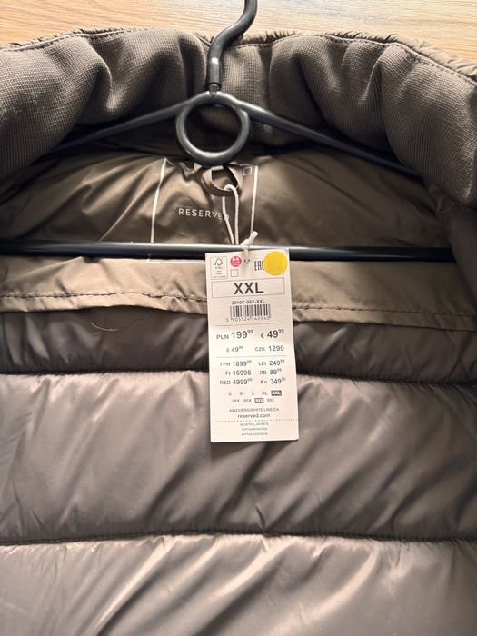Kurtka zimowa brązowa Reserved Nowa XXL