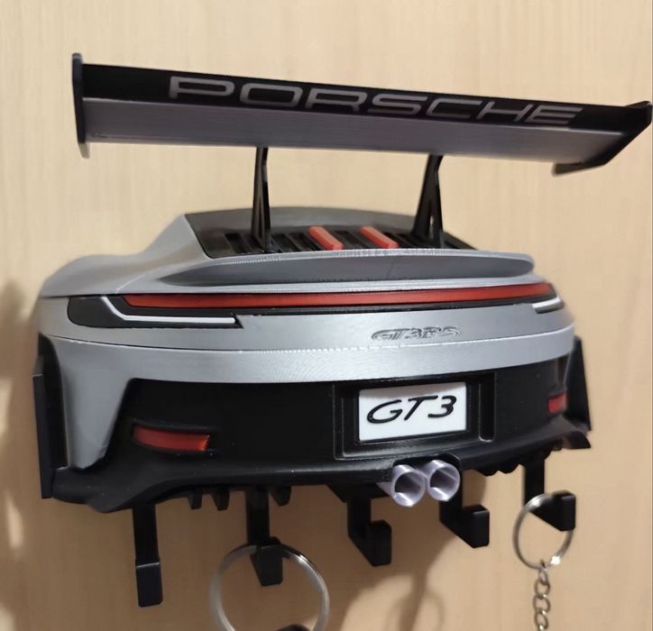 Porsche GT3 chaveiro em 3D. Espectacular