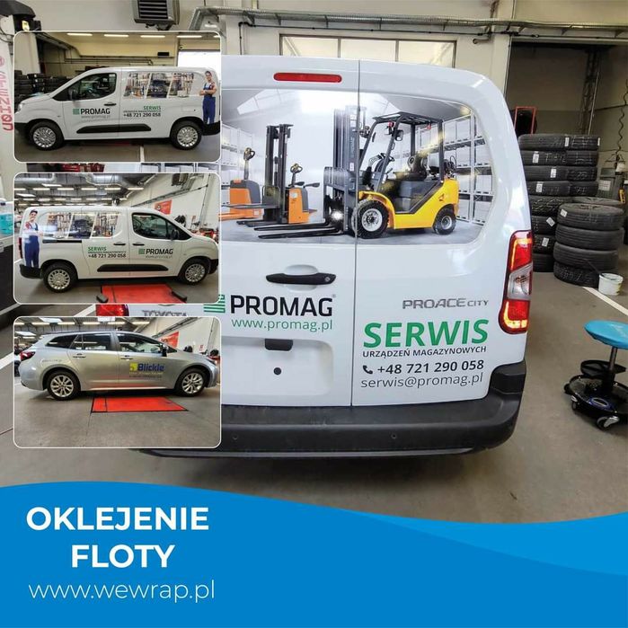 Oklejanie pojazdów, witryn sklepowych, oklejanie reklamowe - WEWRAP