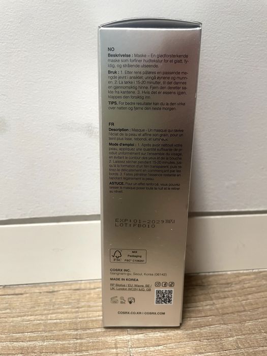 COSRX Pdrn Exosome Skinplaning Glaze Mask