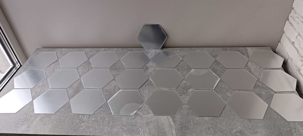 Дзеркальні наклейки  Декоративное зеркало декор стін 25 шт