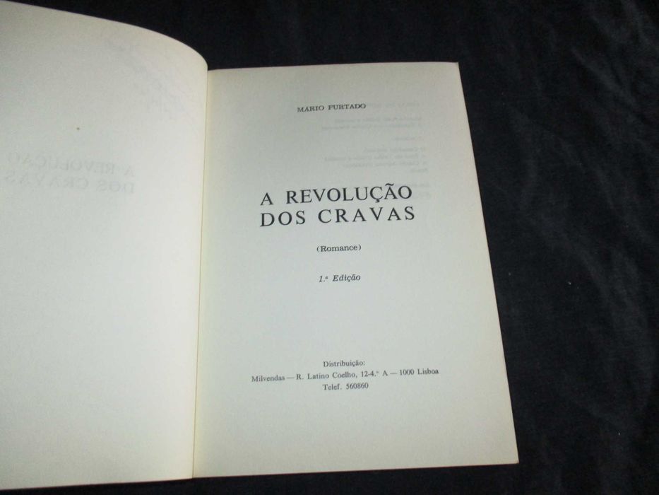 Livro Revolução dos Cravas Mário Furtado 1ª edição Autografado