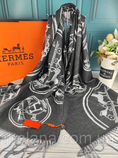 Теплый шарф палантин платок жіночий шарф хустка