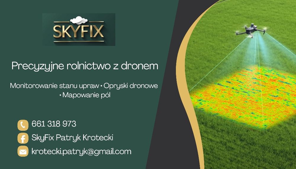 Opryski dronem rolniczym