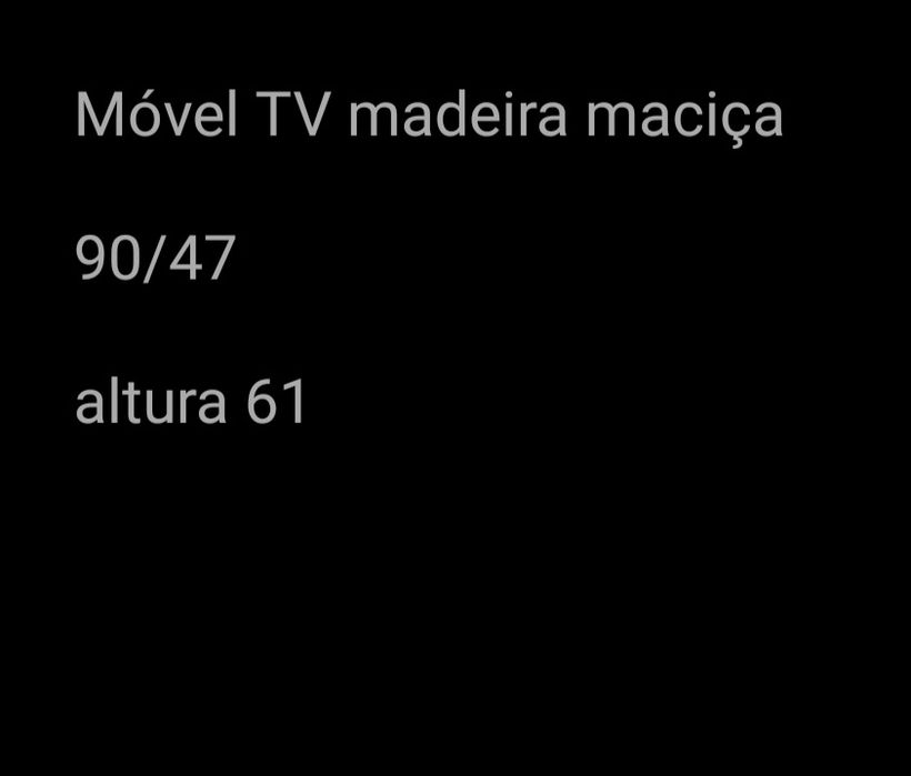 Armário TV madeira maciça