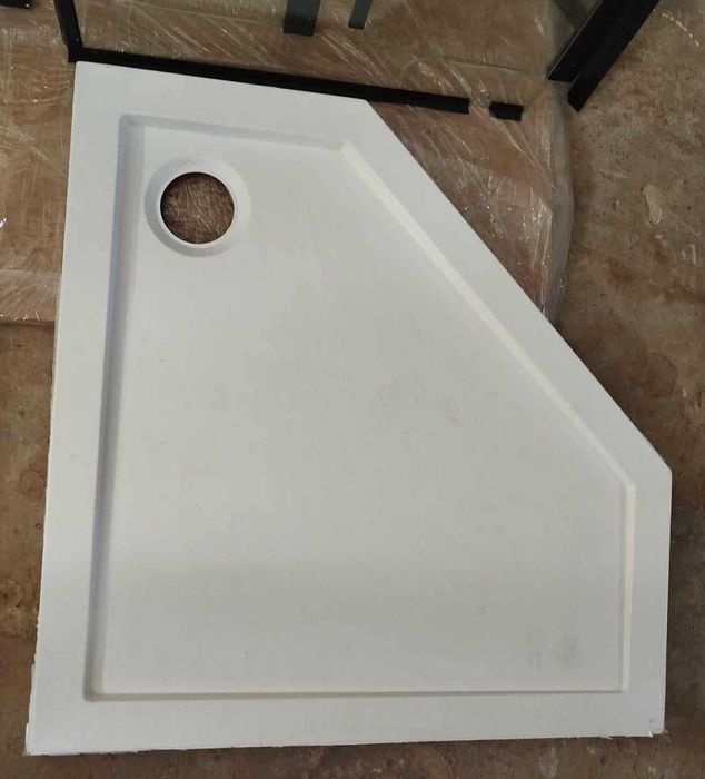 Kabina prysznicowa 5-ciokątna Stylio Sea Horse 80x80 + Brodzik Ipsilon