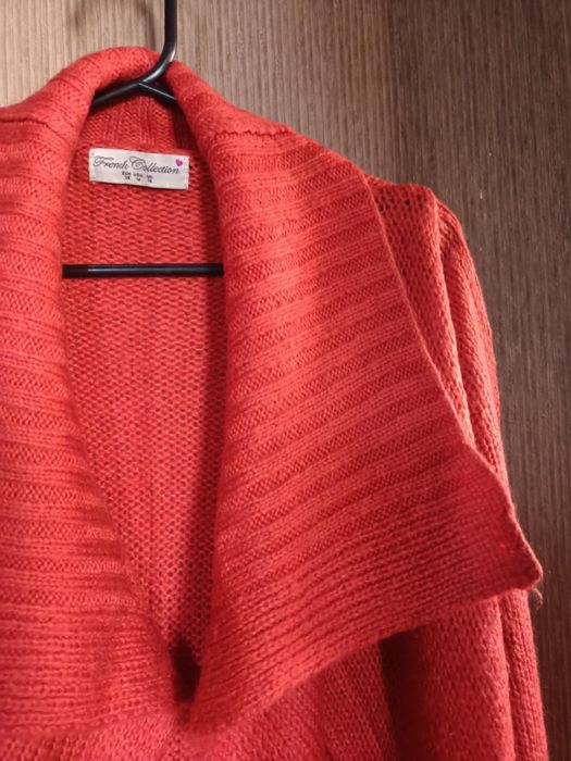 French Collection | sweter | pomarańczowy | miękki | wygodny