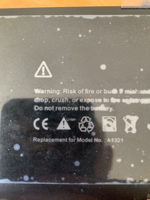 Bateria A1321 MacBook Pro 15’ Nova