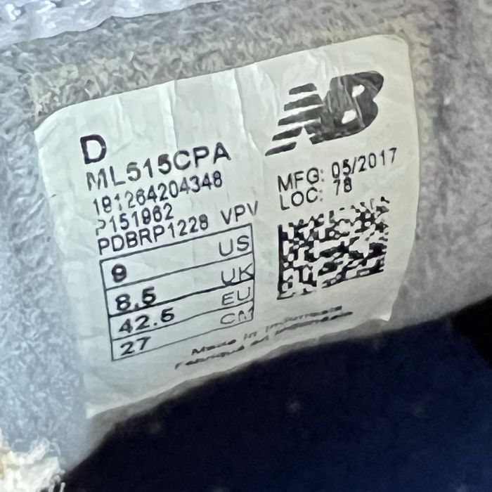 Кросівки чоловічі New Balance 515 чорні