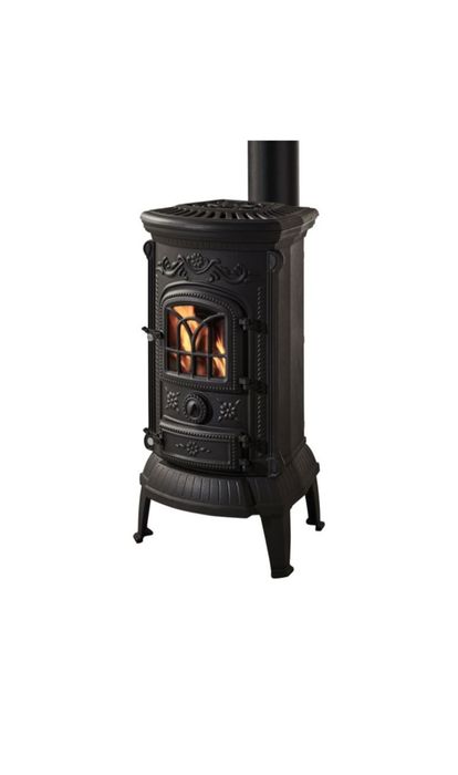 Камінна топка чавунна NORDflam Verdo Eko 7 кВт чорна