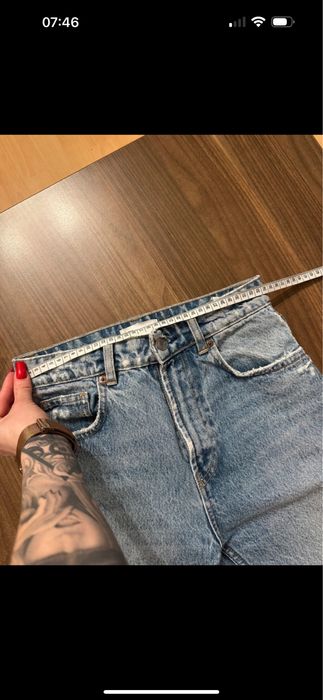 Spodnie dzinsowe zara S boyfriend mom fit