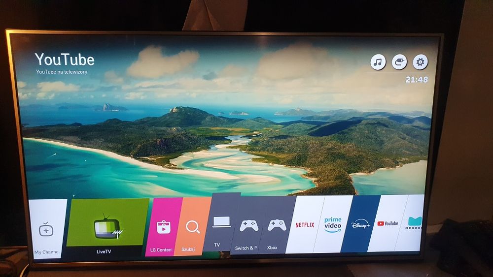 Telewizor LED LG 55", 4k UHD, SmartTv, Wi-Fi,  Netflix, YouTube, Dvbt-2