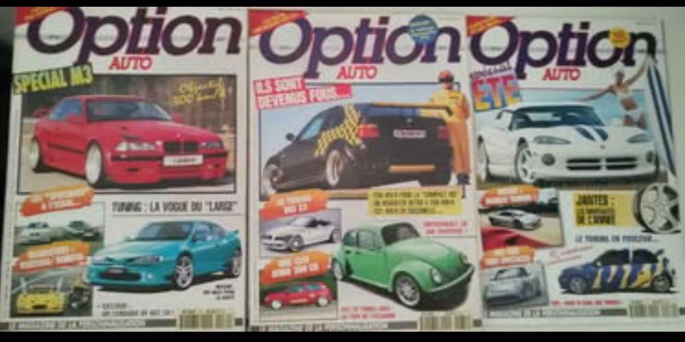 Lote de revistas Option Auto abr/95 a mar/97