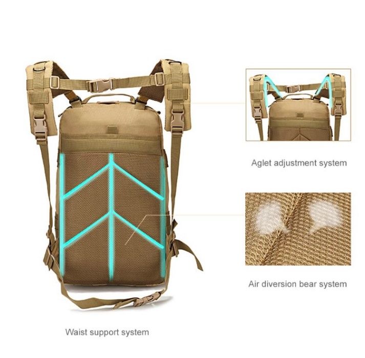 Рюкзак тактический, штурмовой, военный,городской на 45лв опт и розница