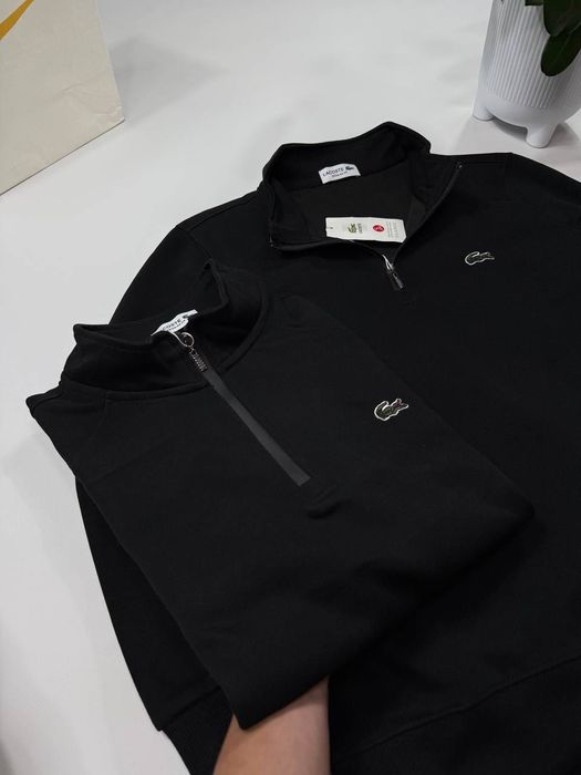 Кофта Lacoste чорна, універсальна та комфортна, розміри S–XL