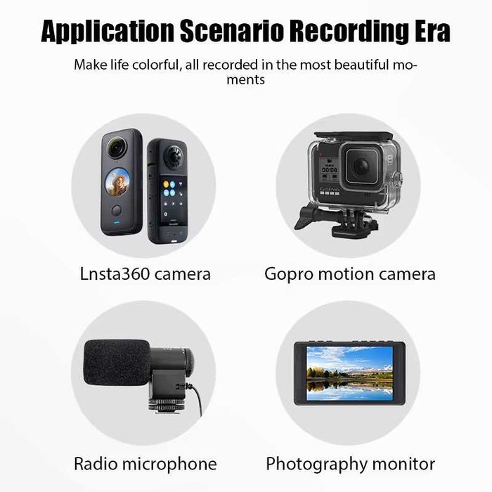 Niewidoczny kijek do selfie o długości 1,18 m aluminium insta360