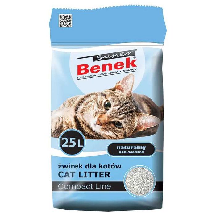 Benek - żwirek dla kotów 25l