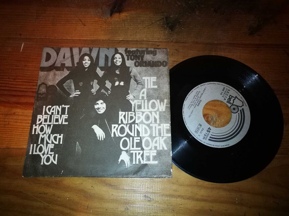 DAWN FEATURING TONY ORLANDO-The Yellow Ribbon Round (Angola-73) SINGLE