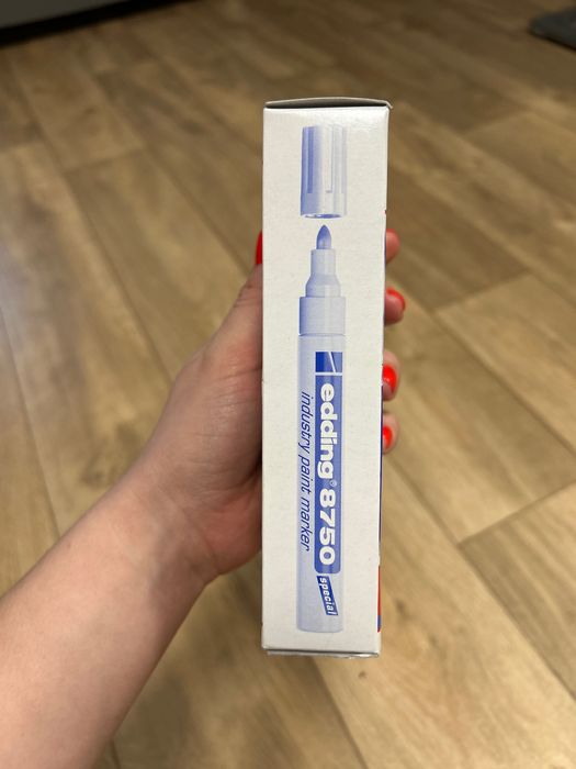 Промисловий лак-маркер Edding Industry Paint 8750 2-4 мм Білий