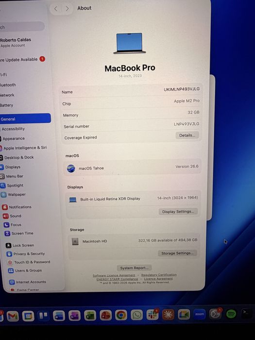 MacBook Pro 14'' - M2 Pro - 32GB RAM - 512GB
