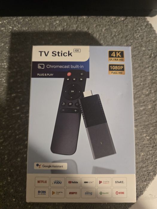 TV Stick 4K Android 14 8GB RAM 128GB pamięci WiFi z pilotem
