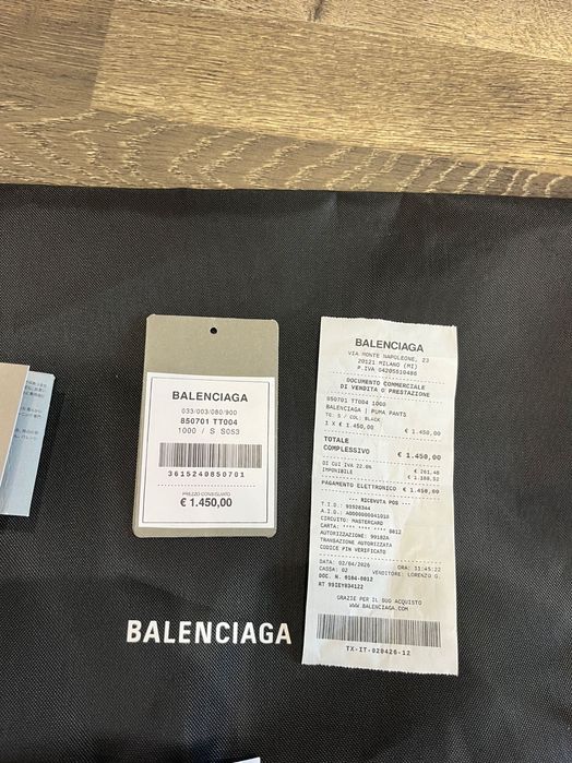 Штани balenciaga x puma athletic pants in black баленсіага брюки