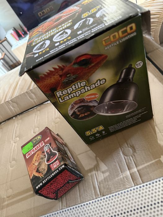 NOWY Zestaw do terrarium: Lampa + Żarówka Infrared 25W