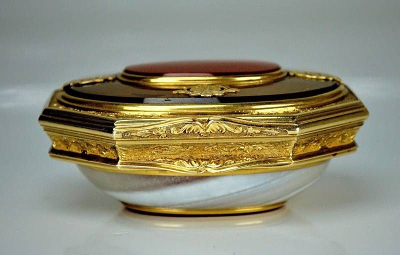 Joias - Caixa francesa de Ouro - Napoleão III