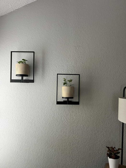 Kwietniki 3 sztuki na kwiaty stojaki ścienne na ścianę oryginalne loft