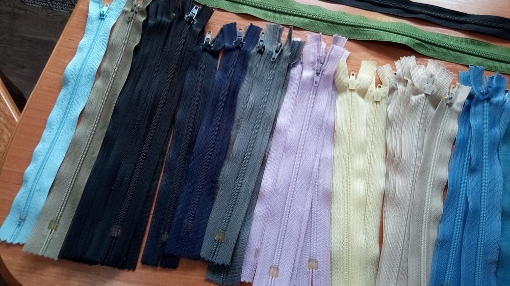 Zamek błyskawiczny, ekler , 38 szt, różne dł